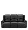 Chestro 3 Seater Recliner in Black Colour