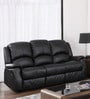 Chestro 3 Seater Recliner in Black Colour