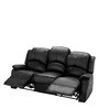 Chestro 3 Seater Recliner in Black Colour