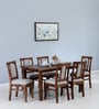 Chetas Sheesham 6 Seater Dining Sets In Provincial Teak Finish