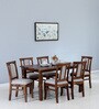 Chetas Sheesham 6 Seater Dining Sets In Provincial Teak Finish