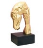 Cheval Horse Gold Resin Figurine