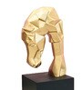 Cheval Horse Gold Resin Figurine