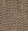 Black Chevron Jute & Cotton Woven 5X7 Ft Carpet