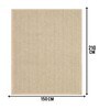 Beige Chevron Jute & Cotton Woven 5X7 Ft Carpet