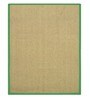 Green Chevron Jute & Cotton Woven 5X7 Ft Carpet