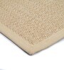 Beige Chevron Jute & Cotton Woven 5X7 Ft Carpet