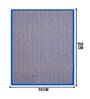 Blue Chevron Jute & Cotton Woven 3X5 Ft Carpet