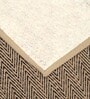Black Chevron Jute & Cotton Woven 3X5 Ft Carpet