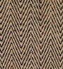 Black Chevron Jute & Cotton Woven 3X5 Ft Carpet