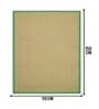 Green Chevron Jute & Cotton Woven 3X5 Ft Carpet