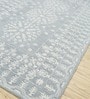 Blue Persian Wool 5 ft x 7 ft Hand Tufted Carpet