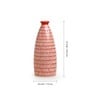 Chevrons Red & White Ceramic Table Vase
