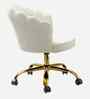 Cheylee Velvet Fabric Guest Chair In Beige Colour