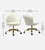 Cheylee Velvet Fabric Guest Chair In Beige Colour