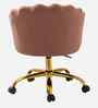Cheylee Velvet Fabric Guest Chair In Pink Colour