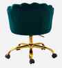 Cheylee Velvet Fabric Guest Chair In Teal Colour
