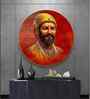 Chhatrapati Shivaji Maharaj Acrylic Round Wall Art