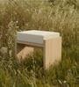 Chibi Boucle Stool In Pine Wood Finish