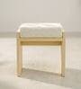 Chibi Boucle Stool In Pine Wood Finish