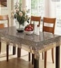 Transparent PVC Golden Lace Border (60 x 40) 4 SeaterTable Cloth