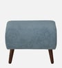 Chic Boucle Fabric Ottoman In Light Blue Colour