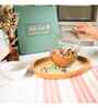 Chic Glass Dome Server with Wooden Base