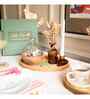 Chic Glass Dome Server with Wooden Base