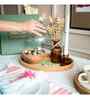 Chic Glass Dome Server with Wooden Base