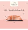 Chic Printed Knife Edge Bed for Dogs