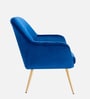 Chic Velvet Guest Chairs In Blue  Colour