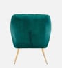 Chic Velvet Guest Chairs In Green Colour