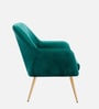 Chic Velvet Guest Chairs In Green Colour
