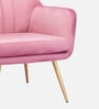 Chic Velvet Guest Chairs In Pink Colour