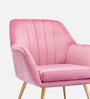 Chic Velvet Guest Chairs In Pink Colour