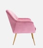 Chic Velvet Guest Chairs In Pink Colour