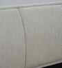 Chicago American Fabric Upholstered King Sized Bed In Off-White Finish