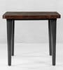 Chicago Solid Wood Dining Table In Dark Walnut Finish