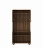 Chief Book Case in Walnut Bronze and Cappuccino Finish