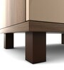 Chief Book Case in Walnut Bronze and Cappuccino Finish