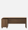 Chief Work Station in Walnut Bronze And Cappuccino Finish