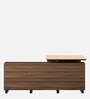 Chief Work Station in Walnut Bronze And Cappuccino Finish