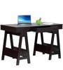 Chikato Study Table in Cappuccino Finish