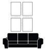 Children's Joyful Outdoor Playtime Canvas Wall Painting for Set of 2 Black Frame