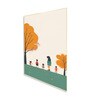 Children's Joyful Outdoor Playtime Canvas Wall Painting for Set of 2 Gold Frame