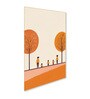 Children's Joyful Outdoor Playtime Canvas Wall Painting for Set of 2 Gold Frame
