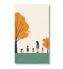 Children's Joyful Outdoor Playtime Canvas Wall Painting for Set of 2 Gold Frame