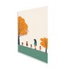 Children's Joyful Outdoor Playtime Canvas Wall Painting for Set of 2 White Frame
