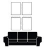 Children's Joyful Outdoor Playtime Canvas Wall Painting Set of 2 White Frame