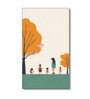 Children's Joyful Outdoor Playtime Canvas Wall Painting Set of 4 Black Frame